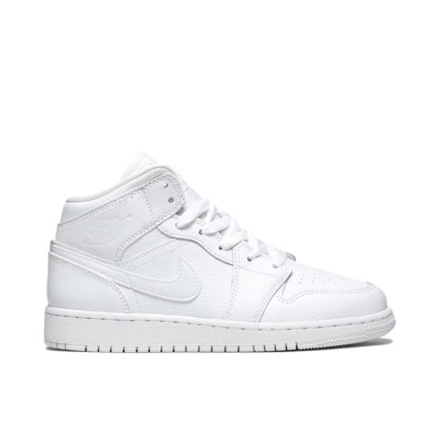 NIKE AIR JORDAN 1 MID (GS) ''SHINY SWOOSH'' (554725 126) SNEAKER VERSCHIEDENE GRÖßEN