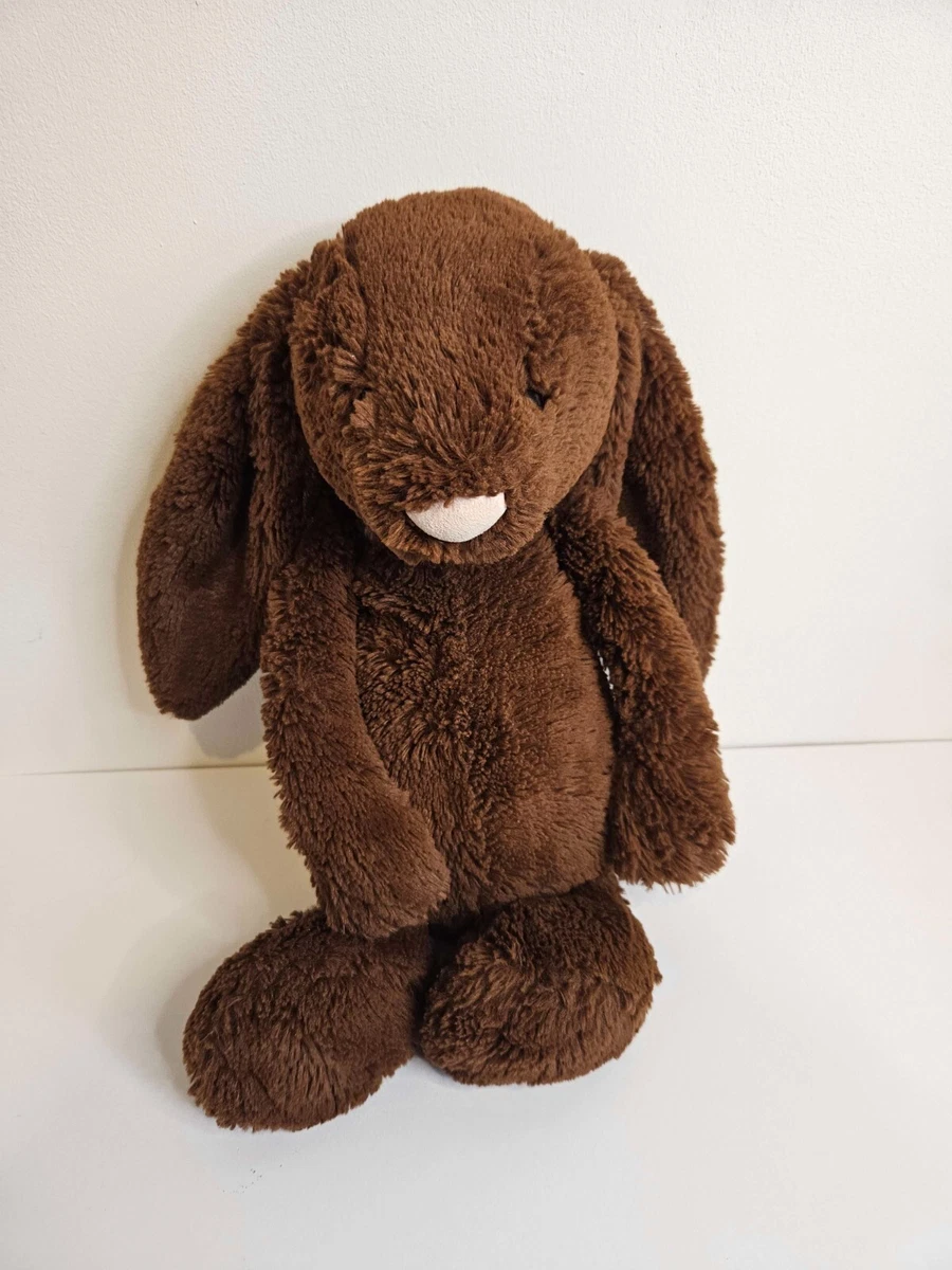 Jellycat Large Bashful Chocolate Bunny 36cm Soft Toy Retired 2020