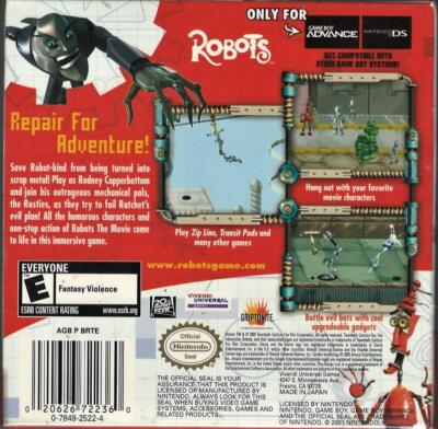Robots GBA (Brand New Factory Sealed US Version) Game Boy Advance