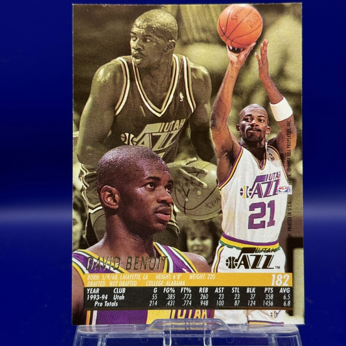 DAVID BENOIT UTAH JAZZ・F Basket Ball NBA Card Trading TCG DAVID BENOIT UTAH JAZZ・F Basket Ball NBA Card Trading TCG