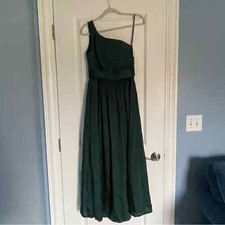 New! Vera Wang One Shoulder Dress With Satin Sash Size 2 NWT 18783