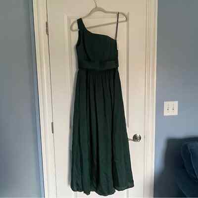 one shoulder dress with satin sash Carmel One-Shoulder Sash Maxi Dress Ice