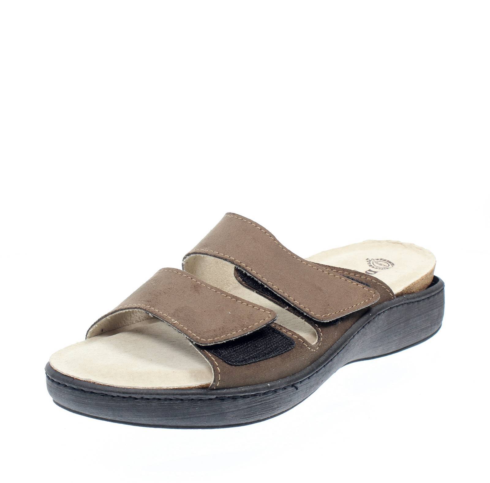 Давема Чиабатте В Пелле-Кон-Доппио-Страппо, Т.Моро -Талья, 40, Скарпе-Уомо