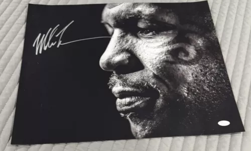 Mike Tyson Signed Auto Autograph 16x20 Photo JSA COA Uncommon Image