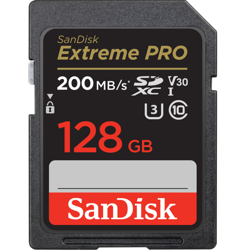 SanDisk Extreme PRO 128GB SDXC UHS-I Memory Card- new in torn box