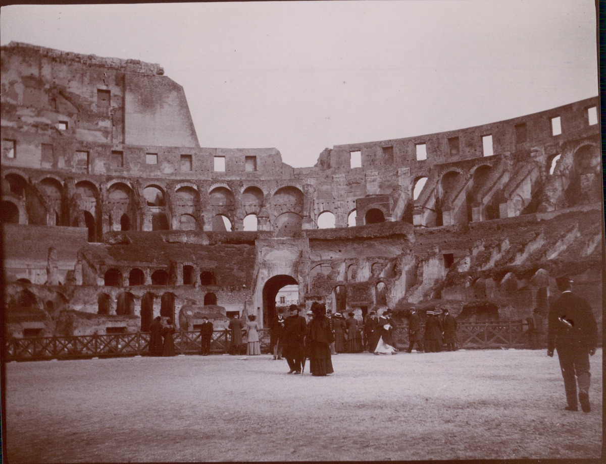Tirage Citrate Vintage Italie, Rome, Vatican - Année Environ 1901, Format 8.5x11 Cm
