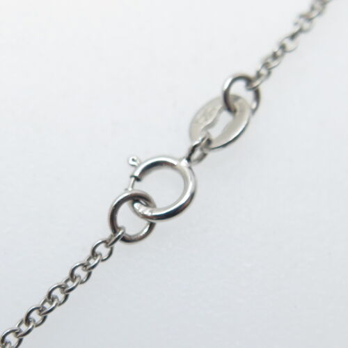 925 Sterling Silver Real White Topaz & Peridot Cable Chain Necklace 16-18" - Picture 6 of 9
