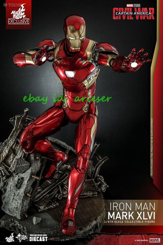Hot HT 1/6 Mms608d42 Iron Man Mk46 Captain America:Civil War