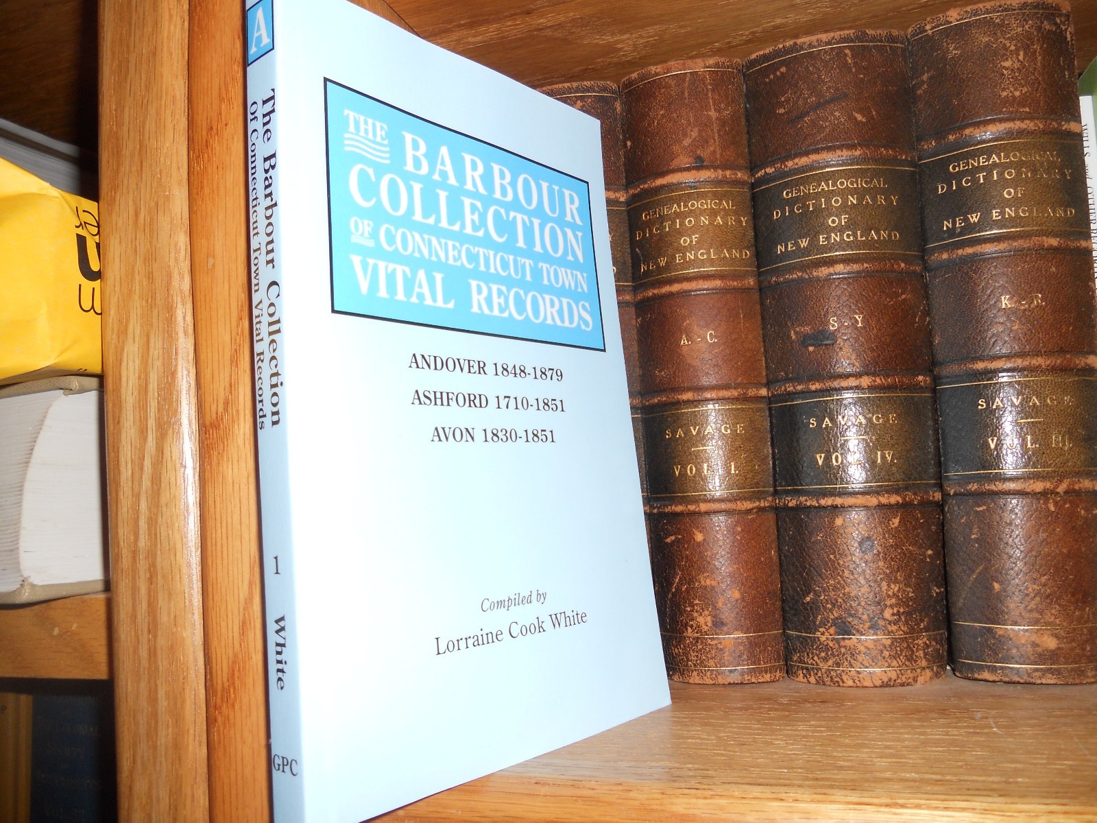 Barbour Connecticut Town Records Andover Ashford Avon New Genealogy