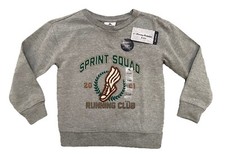 Tommy Bahama Kids Sweatshirt Boys Sz 5/6 Running Graphic Fleece Lined Sports NWT