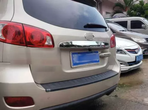 1PC ABS Chrome Rear Tailgate Trunk Lid Strip Trim for Hyundai Santa Fe 2007-2012 - Foto 3 di 5
