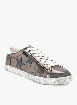 Superdry Super Sleek Logo Lo [Size 36 / 37] Women's Sneaker Gray New