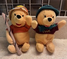 Disney Winnie the Pooh Lake Resort  Wilderness Bean Bag Plush Set of 2 NWT