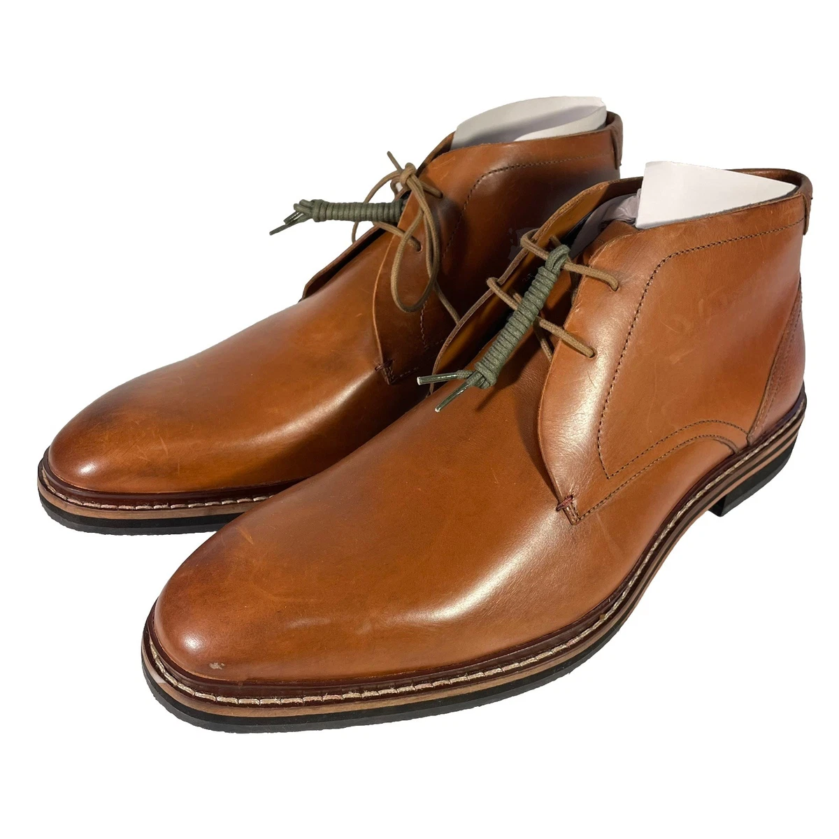 Ted Baker Comptan‎ Brown Leather Cap Toe Lace Up Ankle Boots Mens UK 9 US 10 ted baker boots products for sale | eBay main image 4