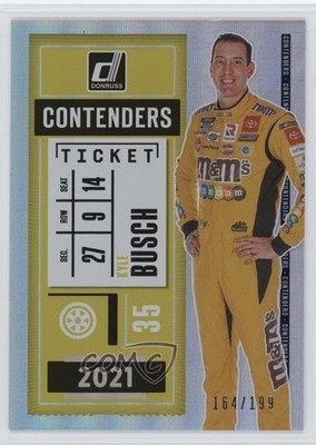2021 Panini Donruss NASCAR Contenders Holographic /199 Kyle Busch #CON3 1ti6