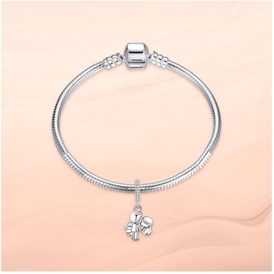 Mom Birthday Love Heart Silver Charm
