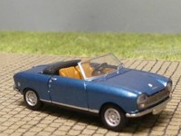 1/87 Brekina Peugeot 204 Cabrio Blau-Metallic 1967, 29182