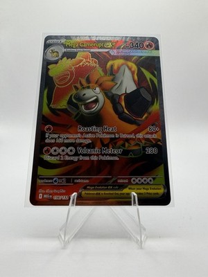 Pokémon Mega Camerupt EX 156/132 Me01 Mega Evolution Full Art Holo English 340  