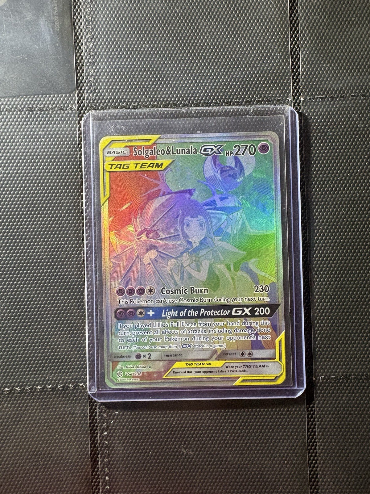 Solgaleo & Lunala GX Tag Team 254/236. Cosmic Eclipse Pokemon TCG Single