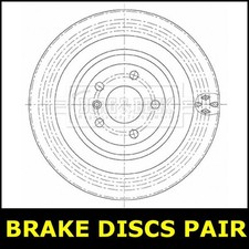 Par de discos de freno traseros para MERCEDES GL X166 GLE GLS 3.0 4.7 C292 W166 X166 852A