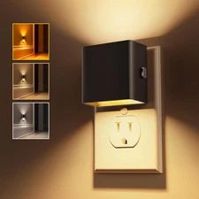 L LOHAS LED Night Lights Plug into Wall,[2-Pack] Plug in Night Light with Dusk 