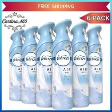 Febreze Air Mist Spray 8.8oz 6 Ct Linen & Sky Scent Home Bathroom Odor Fighter