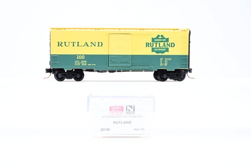 Micro Trains Spur N 20146 40ft Standard Box Car Single Door Rutland No.100 - Bo | Zustand: Used