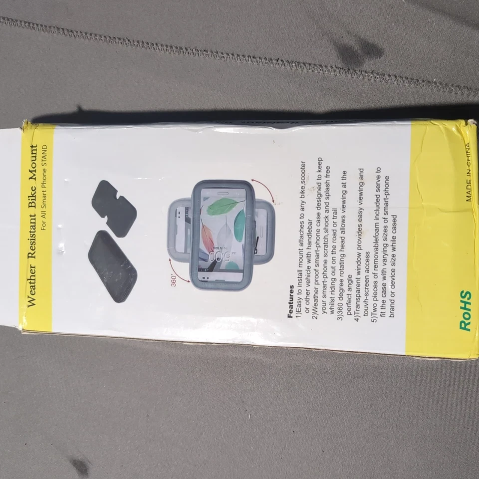 Soporte giratorio resistente a la intemperie para teléfono celular para bicicleta, soporte para teléfono inteligente Foto 2 de 2