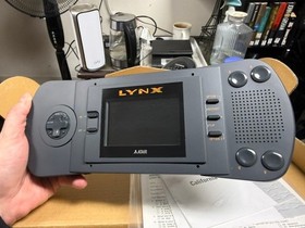 Atari Lynx Model PAG-0201 Hand Held Gaming Console with Game CIB - INOP