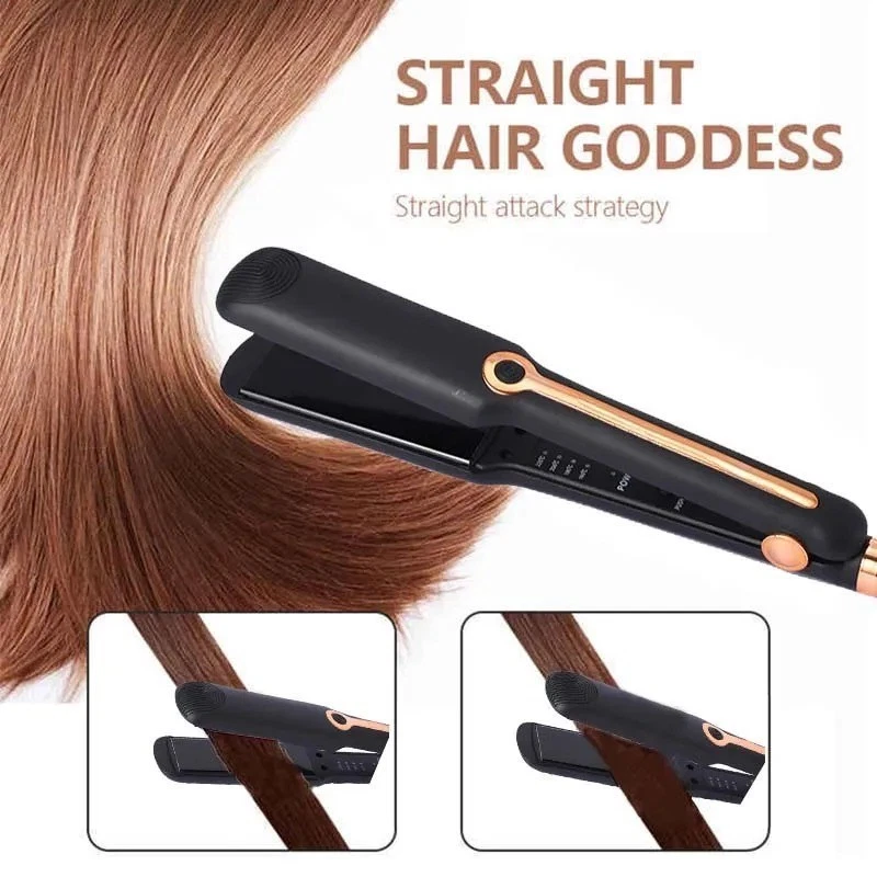 Hair Straightener Flat Iron | Wide Ceramic Plates | Adjustable Heat Styling Tool - Image 4 of 4