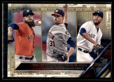 2016 Topps Dallas Keuchel/Collin McHugh/David Price Houston Astros/Toronto Blue