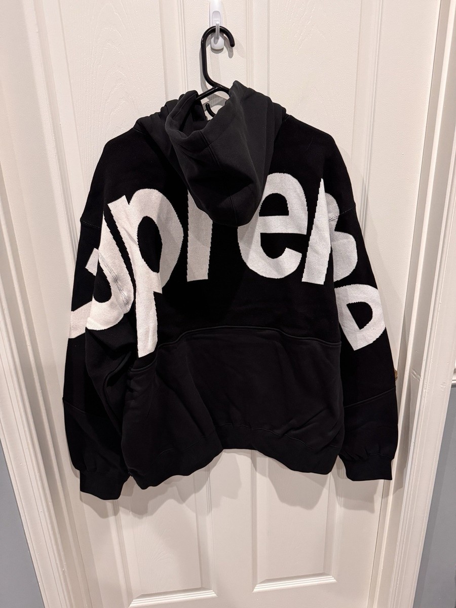 トップス Supreme Big Logo Jacquard Hooded Sweat Supreme Big Logo Jacquard Hooded Sweatshirt (FW23) - $168