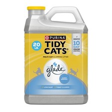 Tidy Cats Clumping Cat Litter, Glade Clear Springs Deodorizing, 20 lb. Jug