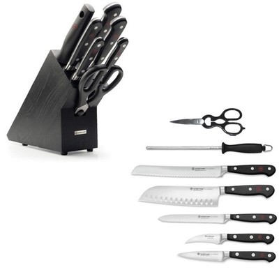 Wüsthof Classic Sorte 7 Stück Vegetarier Schwarz