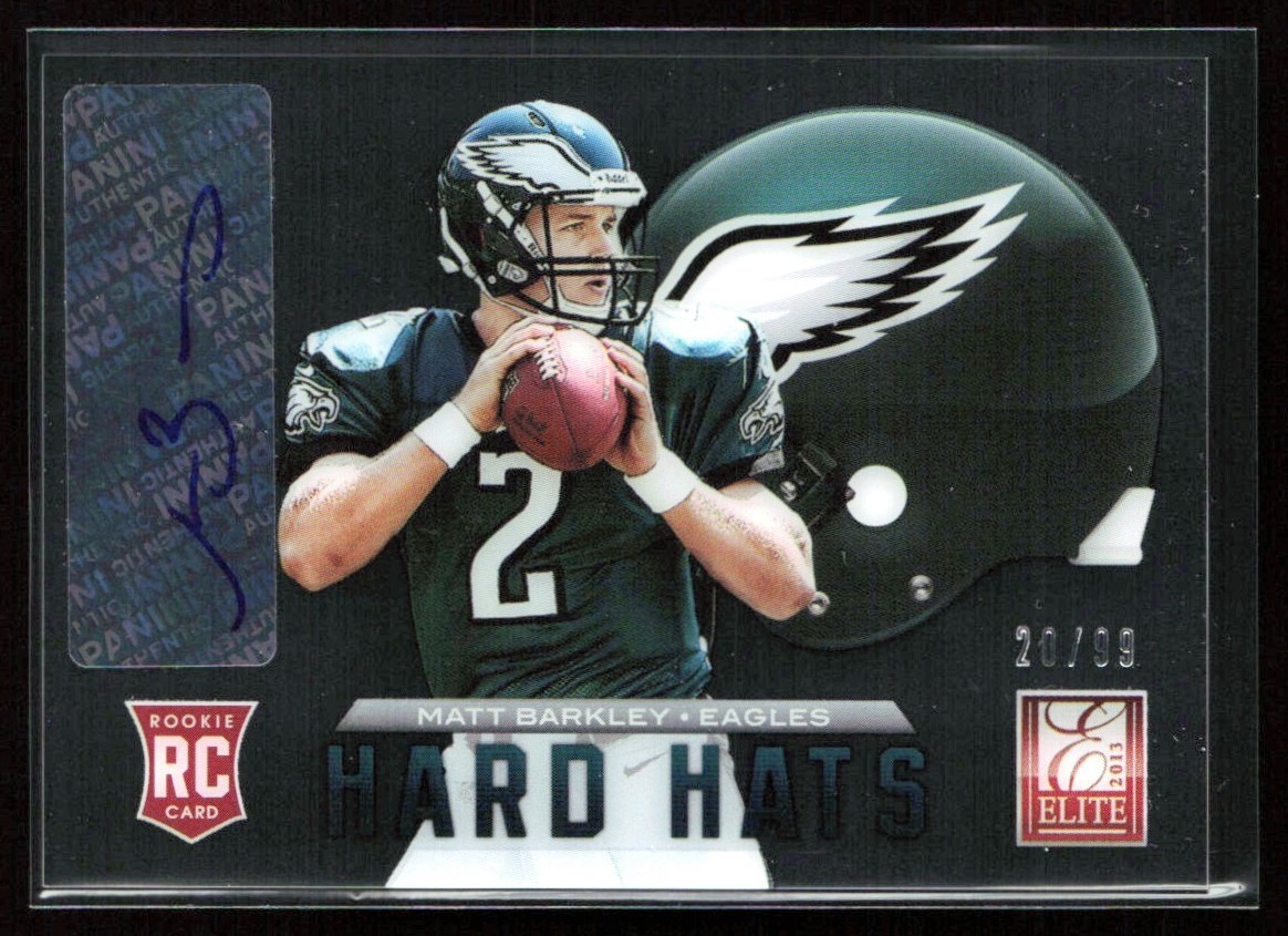 Matt Barkley Panini Elite Hard Hats #5 Autograph