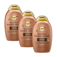 3x OGX Brazilian Keratin Shampoo 385ml 14.71 per litre