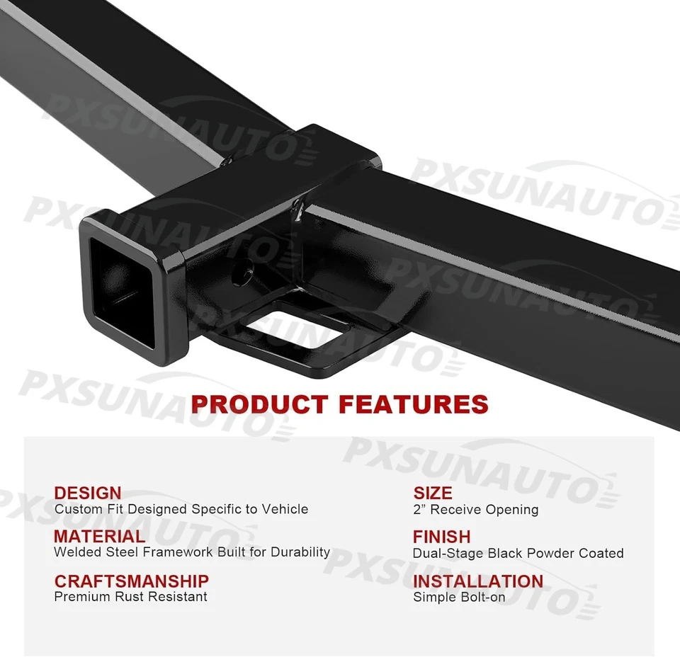 Trailer Towing Hitch 2 Inch Receiver Fit Ford Transit-150 Transit-250 2015-2025 - Imagem 3 de 4