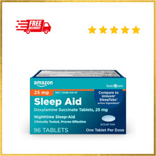 Basic Care Sleep Aid, Doxylamine Succinate Tablets, 25 mg, 96 Count