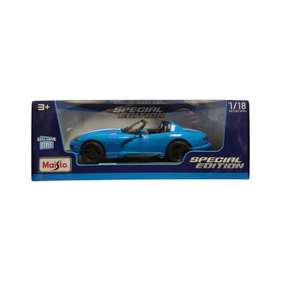 #ad Maisto Special Edition 1 18 Scale Die Cast Metal Dodge Viper RT 10 Blue $29.99