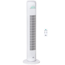 Tower Fan, 3 Speed 3 Mode, Timer, OscillationRemote  White Fan