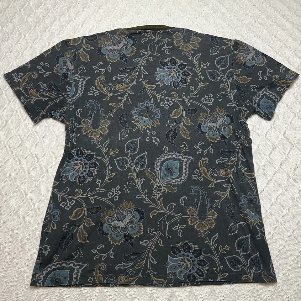 Camiseta de algodón con estampado de flores multicolor Etro para mujer manga corta Italia talla M Foto 2 de 4