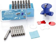 BESTNULE Metal Stamping Kit, Number and Letter Stamp Set A-Z, 0-9 , 5/32  4MM