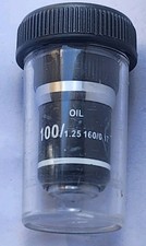 Objective 100/1.25 160/0.17 Oil Objective Microscope Lens --M801