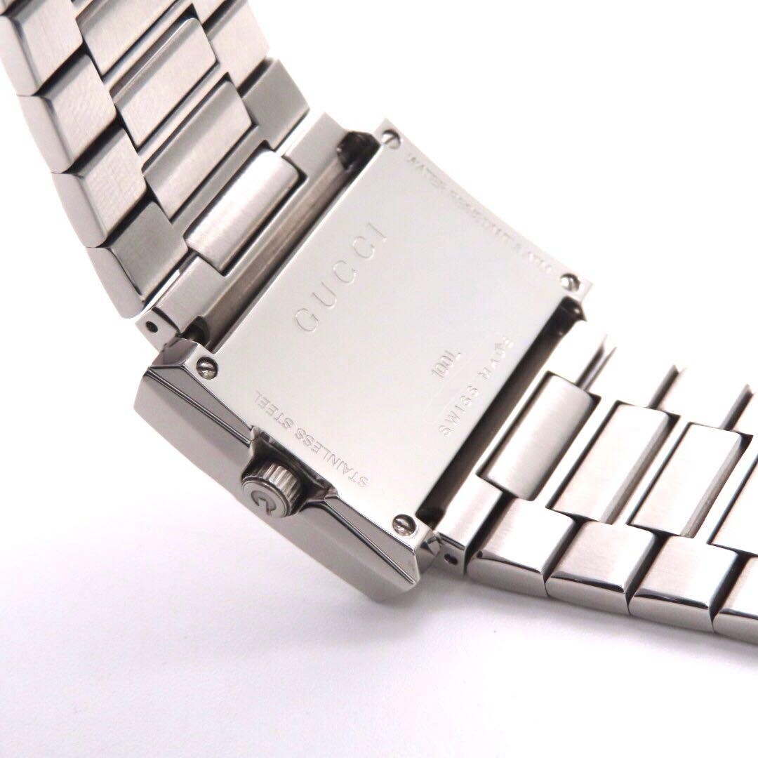 GUCCI G Rectangular Watch 100L Silver - Excellent… - image 10