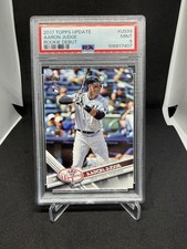2017 Topps Update Aaron Judge Rookie Card #US99 PSA 9 Rookie Debut Yankees. rookie card picture