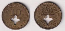 West Virginia, Crown Hill, W. VA Riverton Coal Co 10¢ Scrip Token Fleur De Lis