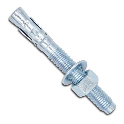 ini moni 1/2 x 3-3/4 Wedge Anchor, Concrete Anchors zinc Plated, Heavy Duty E...