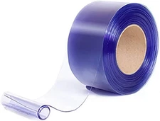 VIZ-PRO Clear PVC Strip Door Curtain Bulk Roll 164' x 8" x #R039