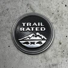 Jeep Trail Rated 4x4 Fender Emblem Badge Decal Logo Oem Factory Genuine Stock