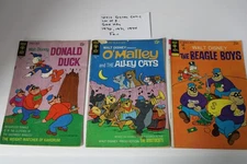 Walt Disney Comic lot of 3, Gold Key, 1970, 71, 74, Donald, O'Malley, Beagle Boy